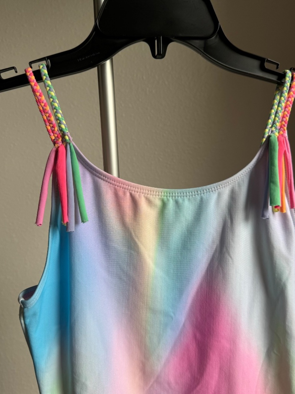 NWT Beach Lingo Girls Swimsuit One Piece Galaxy Rainbow Size 14 - Picture 4 of 12